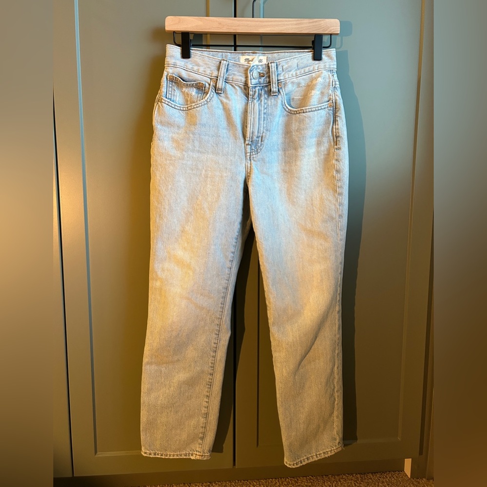 Madewell straight leg light denim jeans 25P